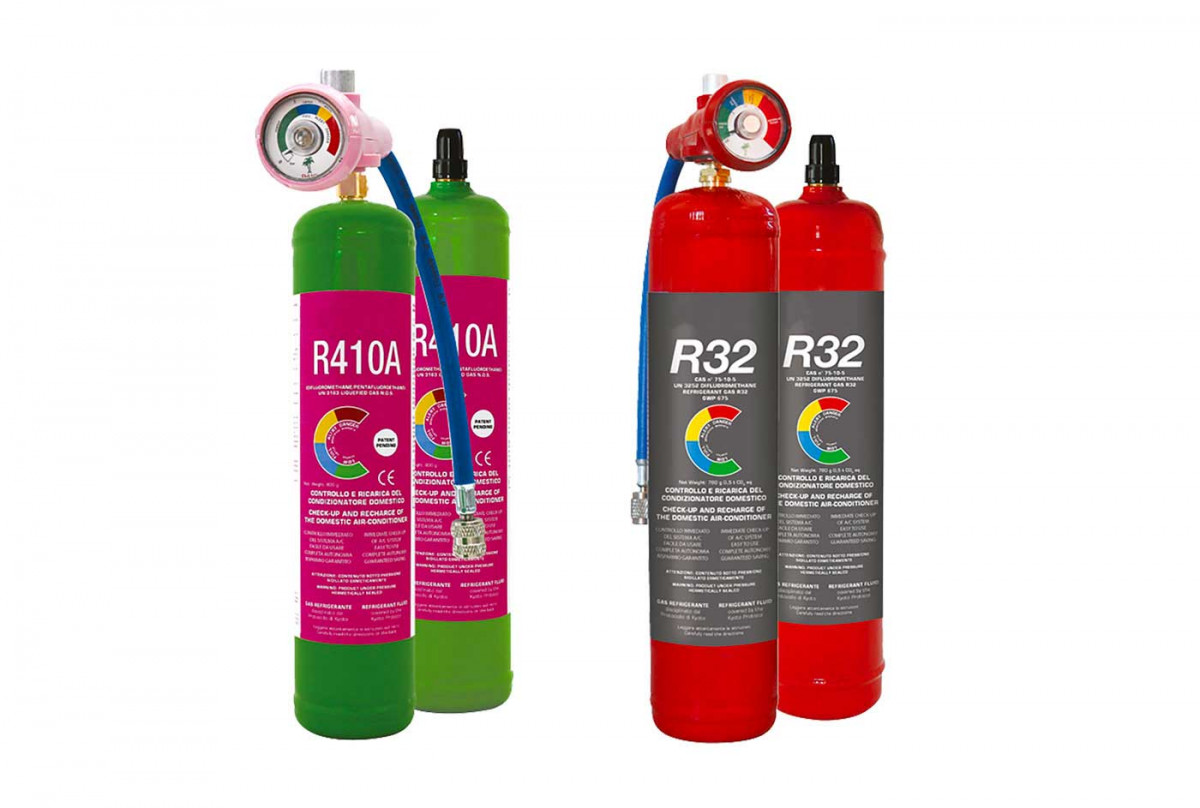 1,8 Kg R32 refrigerant gas refillable cylinder on sale