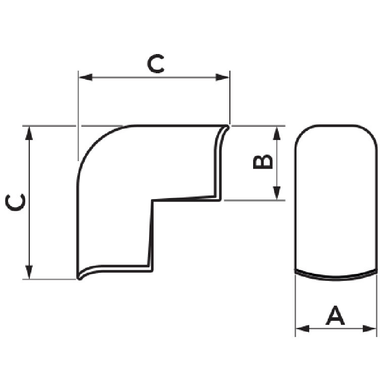 Angolo Esterno Per Canalina Tecnogas - Cod. 12788