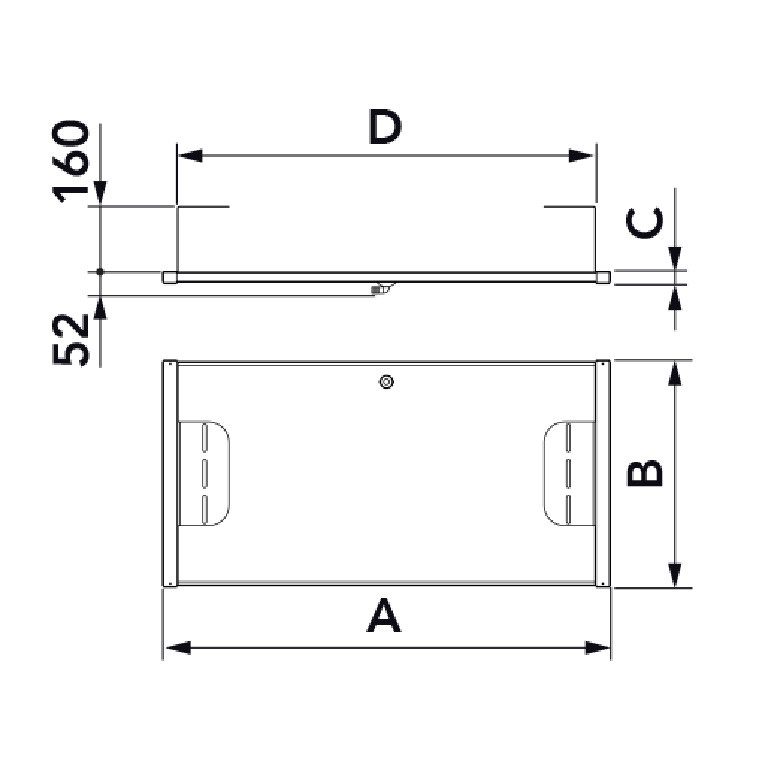 Bacinella raccolta cond anticong grande 98x39 TECNOSYSTEMI - 11100100E