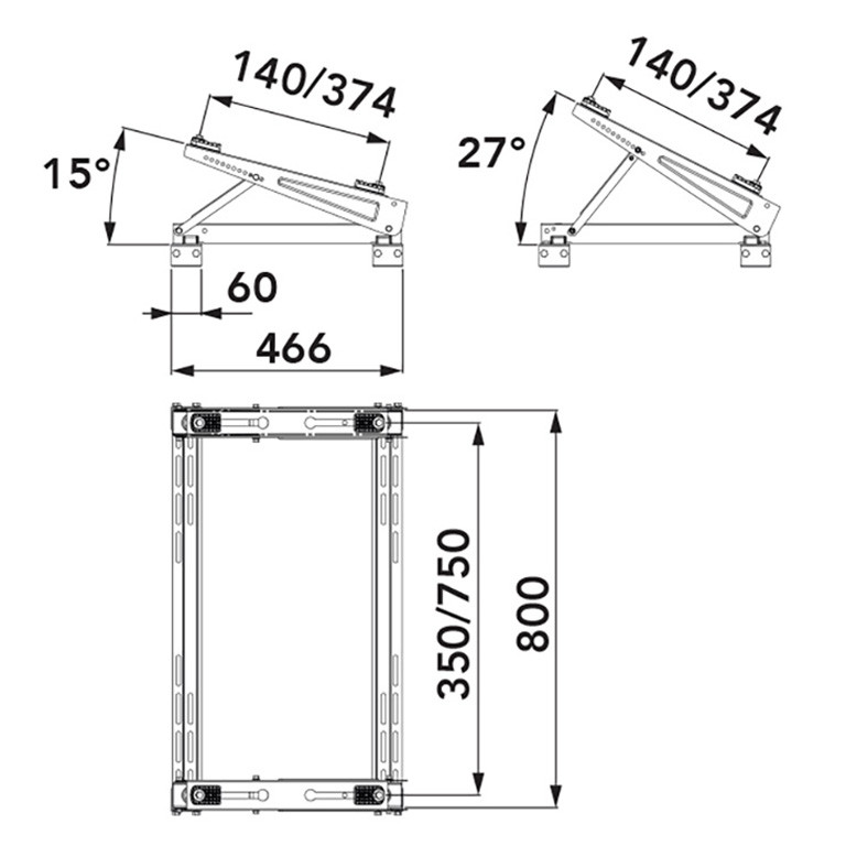 TSTT 140 A transverse roof bracket for crimped sheet metal - Smart Clima