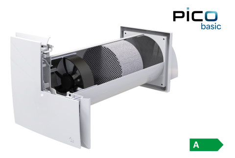 PICO BASIC Ventilation unit with wall-mounted point heat recovery, without remote control