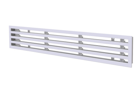  Linear intake diffuser in anti-condensation PVC - 4 slots