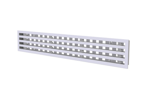  Linear diffuser in anti-condensation PVC with damper - 4 slots