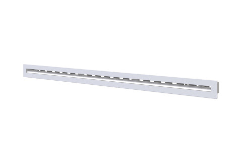  Linear diffuser in anti-condensation PVC with damper and central baffle - 1 slot