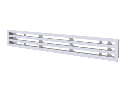  Linear intake diffuser in ALUMINIUM - 3 slots