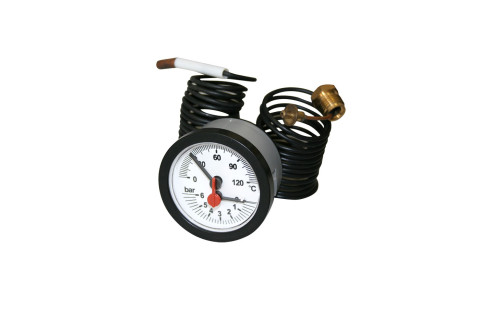 PRESSURE GAUGES, THERMO PRESSURE GAUGES, THERMOMETERS